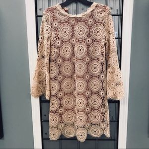 Medium Tan lace dress